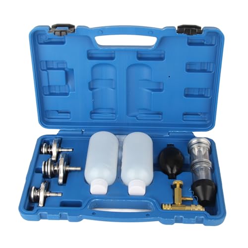 Aramox Zylinderkopfdichtung Tester Lecktester CO2 Lecksucher Zylinderkopf Dichtung Zylinderprüfgerät, Zylinderkopfdichtung Lecksucherprüfgerät Motorzylinder Diagnosewerkzeug mit 3 Bajonettadaptern von Aramox