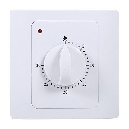 Countdown Timer Schalter AC 220V, 10A 30 Min Timer Countdown Intelligente Zeitschaltuhr Schaltsteckknopf Stil Schalter Mechanische von Aramox