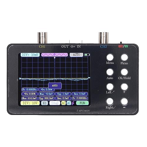 Digitales Oszilloskop 2 Kanal Handheld Electric Circuit Testing Device mit Großer Speichertiefe für Elektroschaltungsversuchsvorrichtungen Weitspannung Messbereich Erweiterbarkeit von Aramox
