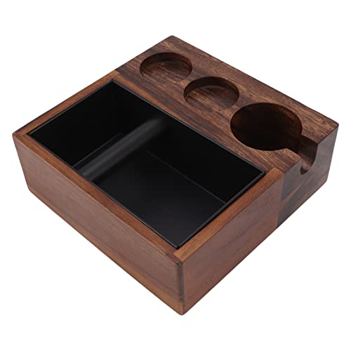 Kaffee-Tamper-Halter, Holz-Kaffee-Stopfstation-Verteilerständer, 58-mm-Siebträgerhalter, Kaffee-Klopfbox für Kaffeebar-Zubehör von Aramox