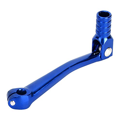 Motorrad Schalthebel, Motorrad-Klappschalthebel, Universal CNC Aluminium Alloy Folding Schalthebel Motorrad Modifikation Zubehör 5,9x2,5 Zoll(Blau) von Aramox