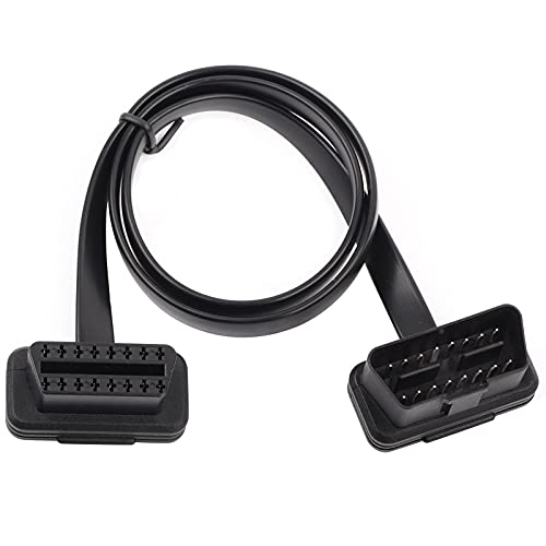 OBD2 Verlängerung Adapter Auto 16 Pin Stecker auf Buchse OBD2 Verlängerungs Kabel Diagnoseadapter(60CM) von Aramox