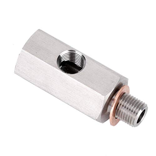 Öldruckadapter, Turboadapter Öldrucksensor-T-Stück 1/8 Zoll NPT-Buchse M10X1-Stecker und -Buchse von Aramox