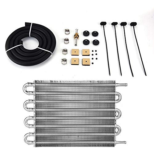 Ölkühler Kühler, Auto 8-reihiges Ferngetriebe Ölkühler-Kit Auto-Manueller Kühler-Konverter. von Aramox
