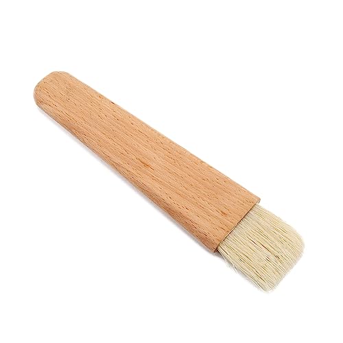 Pinsel, Grillpinsel aus Holz, Backpinsel, Öl, Sauce, Butter, Küchenwerkzeug (Pinsel mit flachem Griff) von Aramox