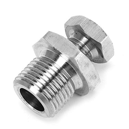 O2 Bung Adapter M18x1.50 auf M12x1.25 für S13/S14 SR20DET - Edelstahl Sauerstoffsensor Reduzierstück, dicht & rostfrei von Aramox