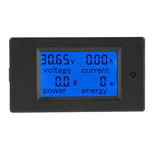 Spannungs-Stromzähler, Digital Multimeter Digital LCD Voltmeter DC 6,5-100 V Stromzähler Elektrische Energie Energie Volt Meter, 50 / 100A Shunt(50A Current Shunt) von Aramox