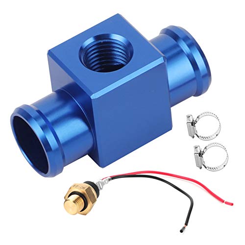 Temperaturschalter Wasser, Thermostat Wassertemperaturschalter Kühler Kühlmittellüfter Temperatursensor für Motorrad ATV Geländewagen(Blau) von Aramox