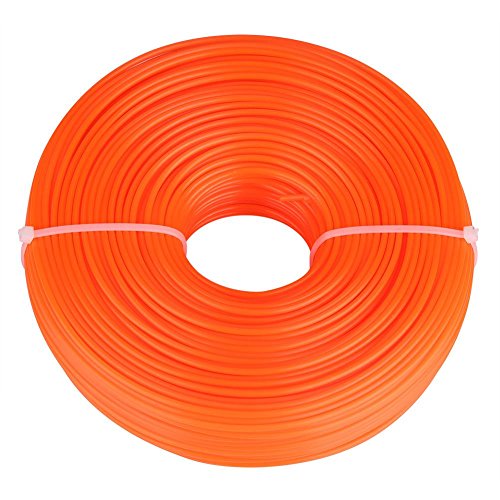 Trimmer Line, 2,4 mm Trimmerfaden Nylonstring Trimmer Schnur für schwere Beanspruchungen Trimmer-Rundschnurdraht für Mähschneider (50 m, 100 m, 120 m)(100m) von Aramox