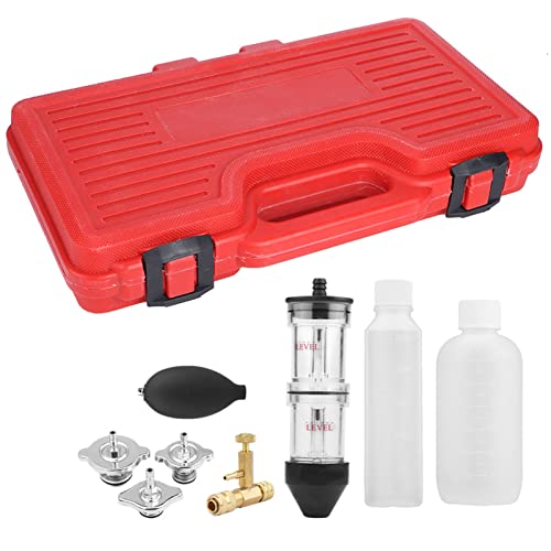 Zylinderdichtungsprüfgerät, CO2-Zylinderkopfdichtungsleckdetektortester mit 3 Bajonettadaptern Messgerät Kit Auto Tool Zylinderdichtungsprüfgerät, CO2-Zylinderkopfdichtungsleckdetektortester mit 3 Bajonettadaptern Messgerät Kit Auto Tool von Aramox
