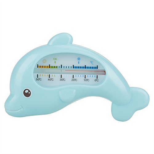 nuk badethermometer blau Baby Bad Thermometer, LCD Digital Baby Wasser Thermometer Kleinkinder Badespielzeug Niedliche Tier Thermometer Sicherheit Bad Pflege(Blau) von Aramox
