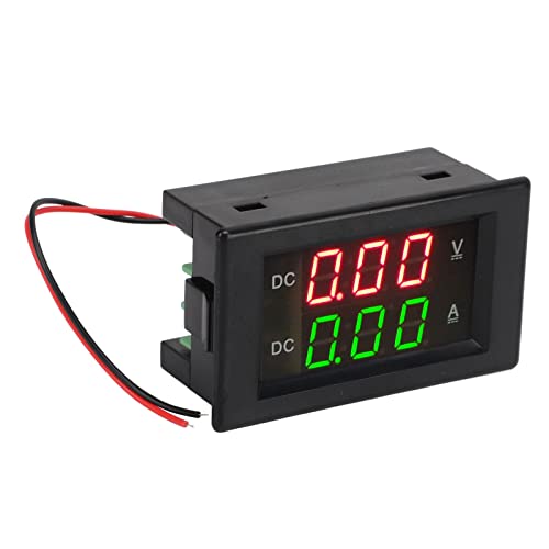 spannungsanzeige DC Spannung Strom Amperemeter, YB4835VA Digital Voltmeter Amperemeter DC 600V 100A Dezimalpunkt Automatische Umschaltung Dual Display Strom Voltmeter von Aramox