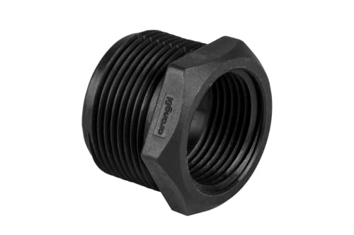 Arangül PE Fitting Verschraubung für PE Rohr 32mm 25mm 20mm-Kunststoff PP winkel T stück Adapter Wasserrohr Trinkwasser kupplung (PP Reduzierstück - 1'' x 1/2''), Blau-schwarz von Arangül