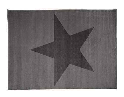 Aratextil Stele Kinder Teppich, Acryl, grau, 120 x 160 cm von Aratextil