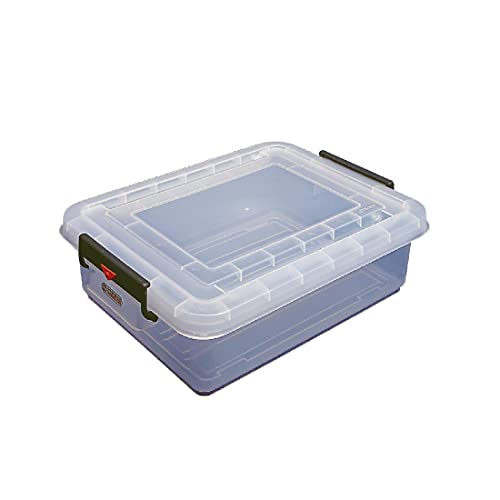 Araven 91173 Speisen Aufbewahrungsbox und Deckel mit Farbe Clips, 30 l, 530 mm x 396 mm x 226 mm von Araven