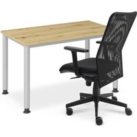 Hammerbacher Büromöbel-Set 'Home-Office', Schreibtisch Dekor Asteiche und Bürodrehstuhl von Hammerbacher