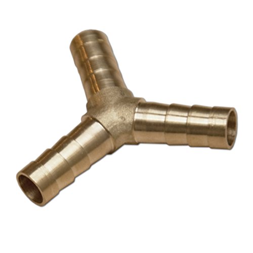 Druckluft Schlauchverbinder mit Stecknippel Y-Stück Messing Druckluftanschluss 6 mm von Arbeitsbedarf24