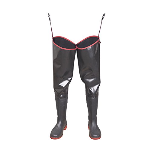 Hüftstiefel schwarz OB FO E SRC Fischerhose Watstiefel Anglerstiefel Watthose Hochwasserhosen Anglerhose 39 von Arbeitsbedarf24