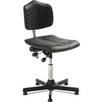 Global Stole A/S Arbeitsdrehstuhl Premium, Sitzhöhe 470-600 mm, Bodengleiter, Stahlbasis von Global Stole A/S