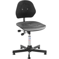 Global Stole A/S Arbeitsdrehstuhl Solid, Sitzhöhe 470-600 mm, Bodengleiter, Stahlbasis von Global Stole A/S