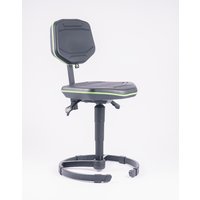 meychair Arbeitsdrehstuhl Workster PRO mit Standfuß, Kederfarbe grün von meychair