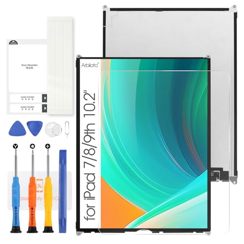 Arbilato Bildschirm für iPad 7th 2019 / 8th 2020 / 9th 2021 LCD – für iPad 10.2 LCD Display Ersatz für iPad 7/8/9. Generation LCD Display Reparatur Set, A2197 A2198 A2270 von Arbilato