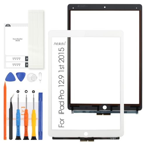 Arbilato Für iPad Pro 12.9 2015 1st 1 Touchscreen Ersatz A1652 A1584 Touchscreen Digitizer Sensor mit Reparatursets (kein LCD) (weiß) von Arbilato