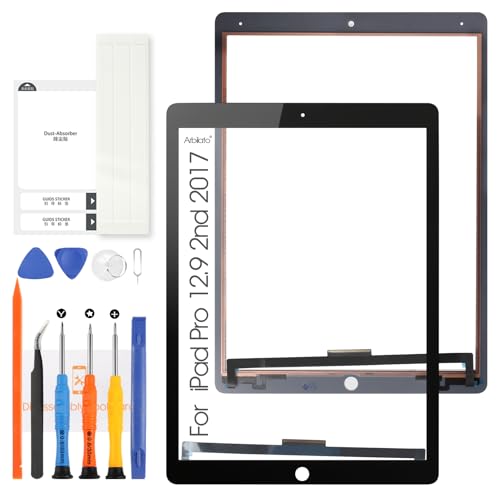 Arbilato Für iPad Pro 12.9 2017 2nd 2 Touchscreen Ersatz A1671 A1670 Touchscreen Digitizer Sensor mit Reparatursets (nicht LCD) (Schwarz) von Arbilato