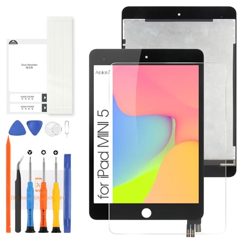 Arbilato LCD-Display für iPad Mini 5 2019 7,9 Zoll – LCD Display Ersatz für iPad Mini5 A2126, A2124, A2133 Digitalisierer Glas Panel Montage Kit (Schwarz) von Arbilato