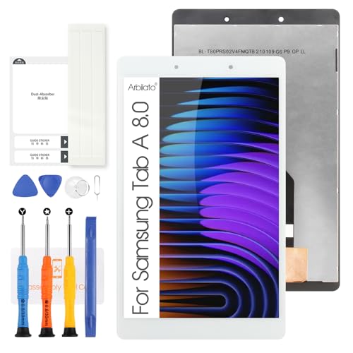 LCD Display für Samsung Galaxy Tab A 8.0 2019 T290 Touchscreen SM-T295 SM-T290 LCD Display Ersatz Digitizer Montage Reparatur Kits (weiß) von Arbilato