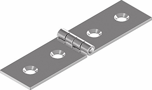 Scharnier Edelstahl A2 gestanzt 80 x 20 ARBO-INOX von ARBO-INOX