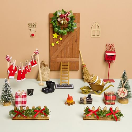 Arbolisse Wichtel ZubehöR Weihnachten, Wichteltür Set, Weihnachtswichtel Set für Kinder Wichtel Deko Holz Miniatur, Elf On The Shelf, WichtelzubehöR, Wichtel Set Weihnachten Komplett Arbolisse Wichtel ZubehöR Weihnachten, Wichteltür Set, Weihnachtswichtel Set für Kinder Wichtel Deko Holz Miniatur, Elf On The Shelf, WichtelzubehöR, Wichtel Set Weihnachten Komplett von Arbolisse