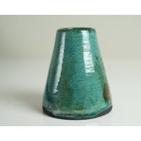 Blau/Grüne Raku-Vase von ArborandMud