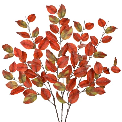 Arborus 3 STK Herbstzweige Künstlich 105 cm Lange Kunstzweige wie Echt Künstliche Buchezweige Dekozweig für Vase Äste und Zweige Deko Herbstdekoration Wohnzimmer Schlafzimmer Badezimmer Küche von Arborus