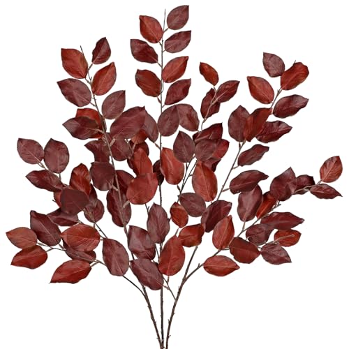 Arborus 3 STK Künstliche Herbstzweige 105 cm Kunstzweige für Bodenvase Künstliche Herbstpflanzen Zweige Deko Aesthetic Herbststrauß Künstlich Herbstdeko für Vase Innen Deko Tisch Regal Kamin von Arborus