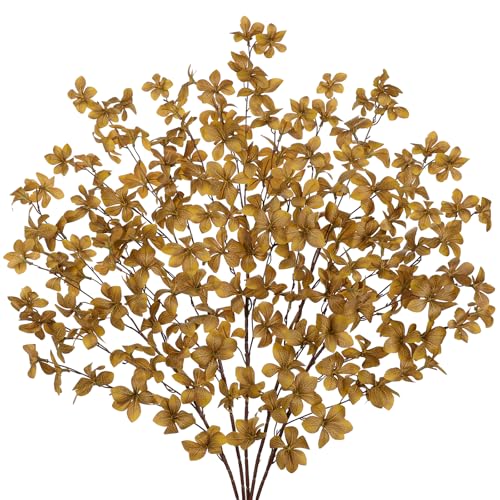 Arborus 5 STK Herbstzweige Künstlich 85 cm Kunstzweige Herbst Kunstlaub Geblb Kunstpflanzen Enkianthus Zweige für Vase Dekozweige Herbstdeko zum Basteln Tisch Regal Deko Wohnzimmer Schlafzimmer Küche von Arborus