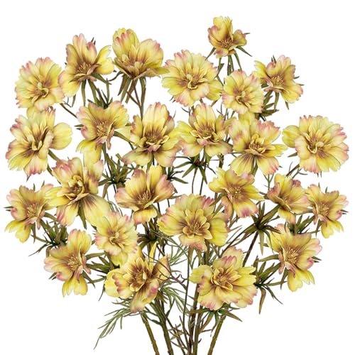 Arborus 5 Stück Künstliche Herbstblumen Künstliche Herbstzweige Kunstblüten 71CM Künstliche Kosmos Blühte Äste und Zweige Deko Kunstblumen für Vase Innen Büro Hochzeit Zimmer Hotel Herbst Deko von Arborus