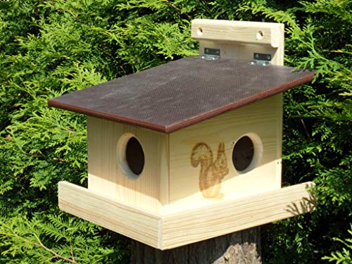 Eichhörnchenfutterhaus Nistkasten Eichhörnchenkobel, von Hand gefertigt im Bayerischen Wald Eichhörnchenfutterhaus Nistkasten Eichhörnchenkobel, von Hand gefertigt im Bayerischen Wald von Qualität aus Niederbayern ARBRIKADREX