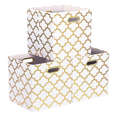 ArcaGuru 28 x 28 x 28 cm Aufbewahrungswürfel, zusammenklappbare Aufbewahrungswürfel Stoff Organizer Körbe Box Schubladen für Regale, Schrank, Kleiderschrank, Bücherregal, 3 Stück, Weiß ArcaGuru 28 x 28 x 28 cm Aufbewahrungswürfel, zusammenklappbare Aufbewahrungswürfel Stoff Organizer Körbe Box Schubladen für Regale, Schrank, Kleiderschrank, Bücherregal, 3 Stück, Weiß von ArcaGuru