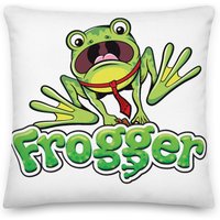 Frosch | Retro Game Premium Kissen Doppelseitig Frosch | Retro Game Premium Kissen Doppelseitig von ArcadeGameLovers