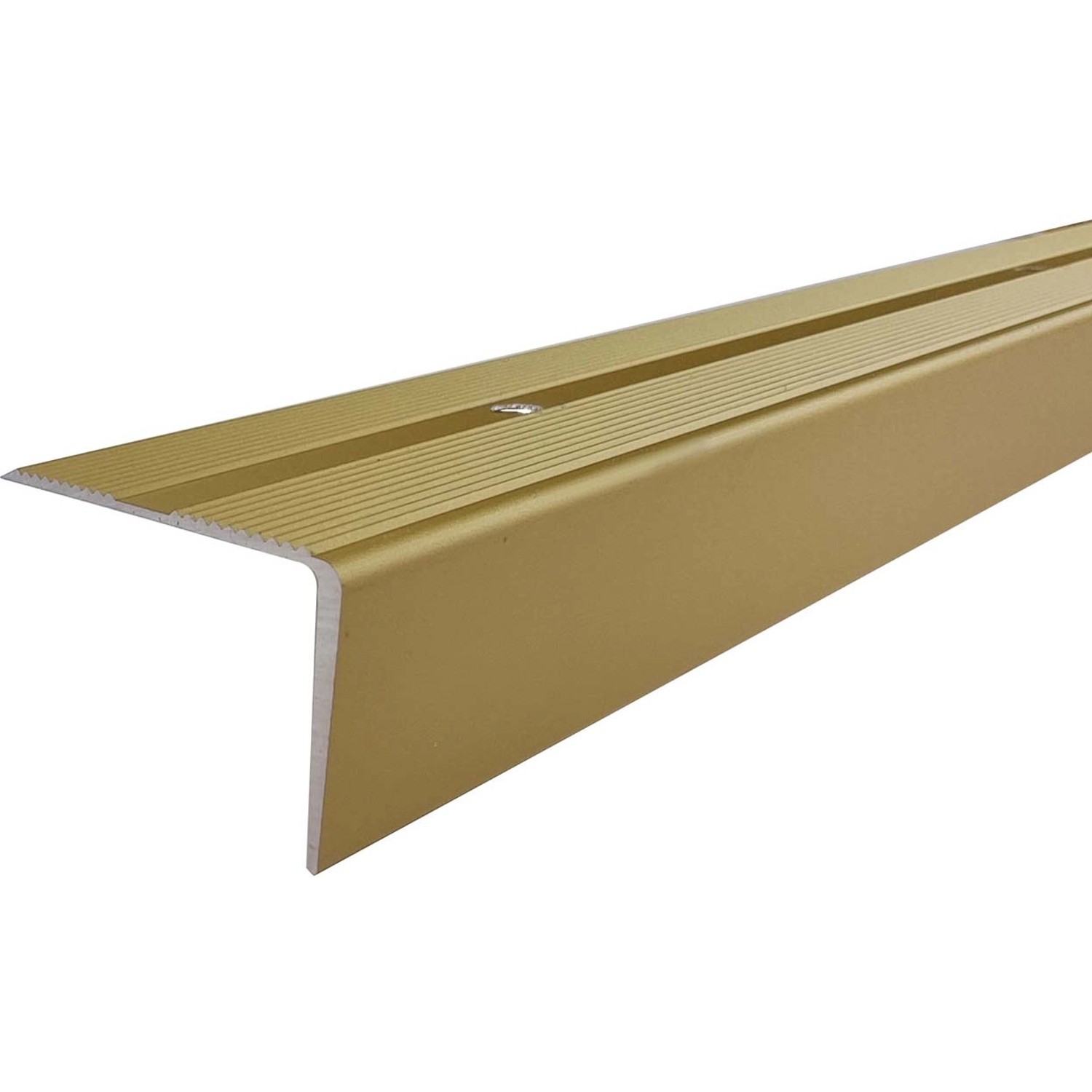 Arcansas Treppenkantenprofil Aluminium 2,6 mm x 42 mm x 1.000 mm Gold von Arcansas