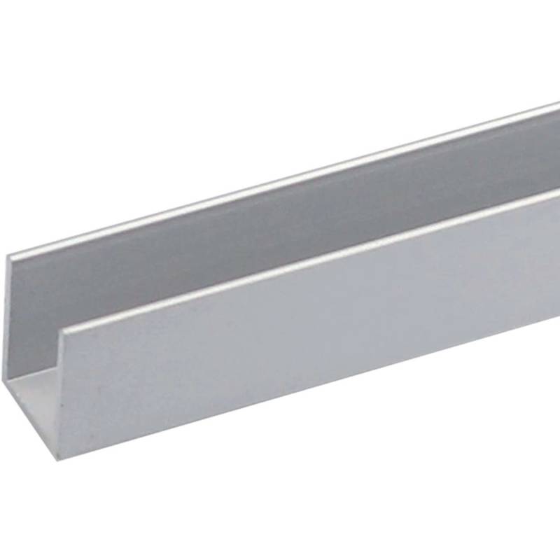 Arcansas U-Profil Aluminium 15 mm x 10 mm x 1.000 mm Silber von Arcansas