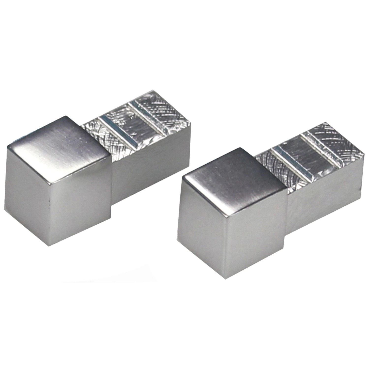 Ecke Quadrat-Abschlussprofil Alu eloxiert Silber glänzend 10 mm (2 Stk.) von Arcansas