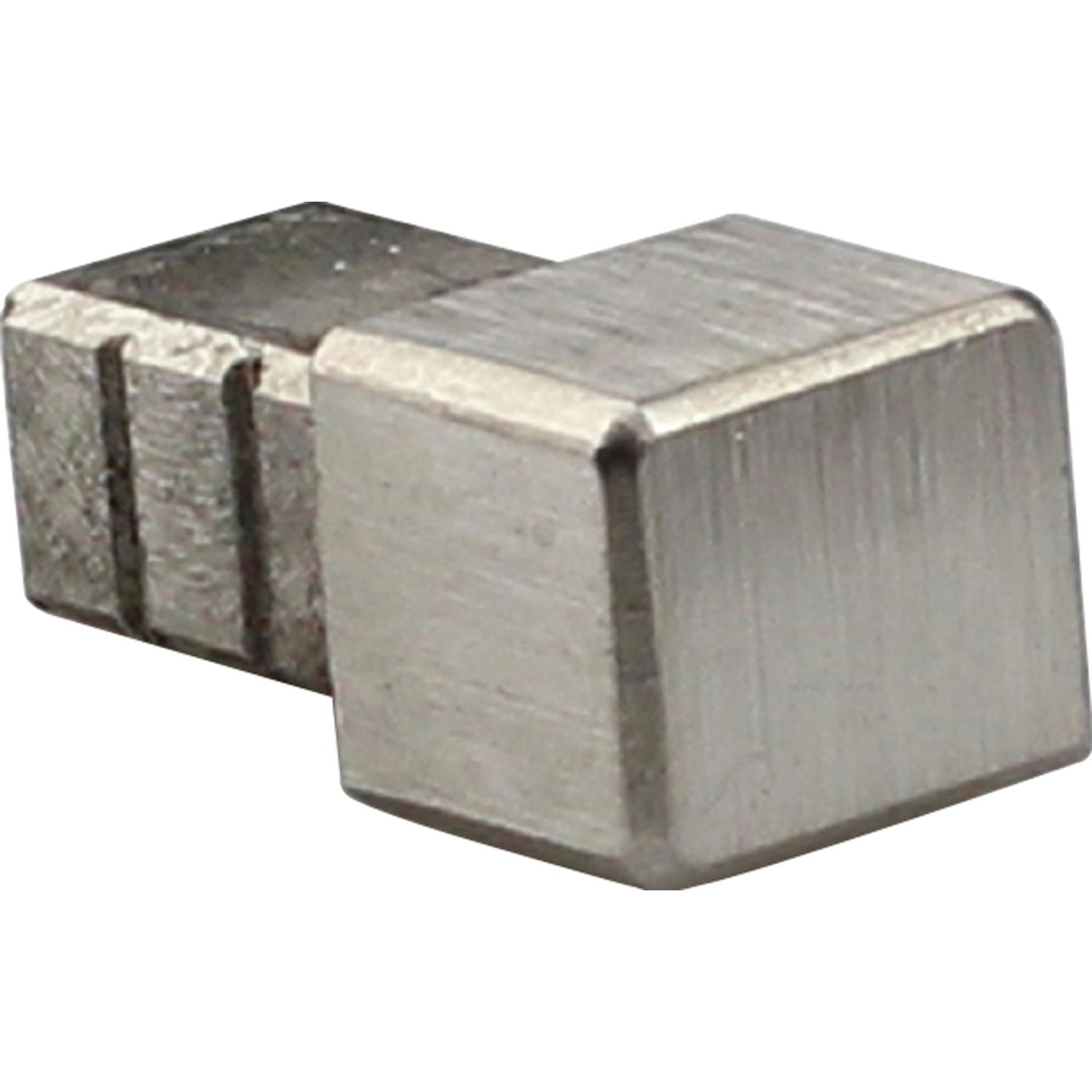 Ecke Quadrat-Abschlussprofil Edelstahl gebürstet 10 mm (2 Stk.) von Arcansas