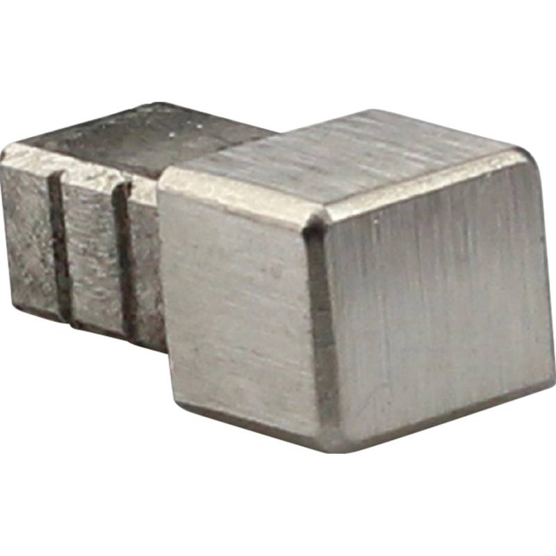 Ecke Quadrat-Abschlussprofil Edelstahl gebürstet 12,5 mm (2 Stk.) von Arcansas