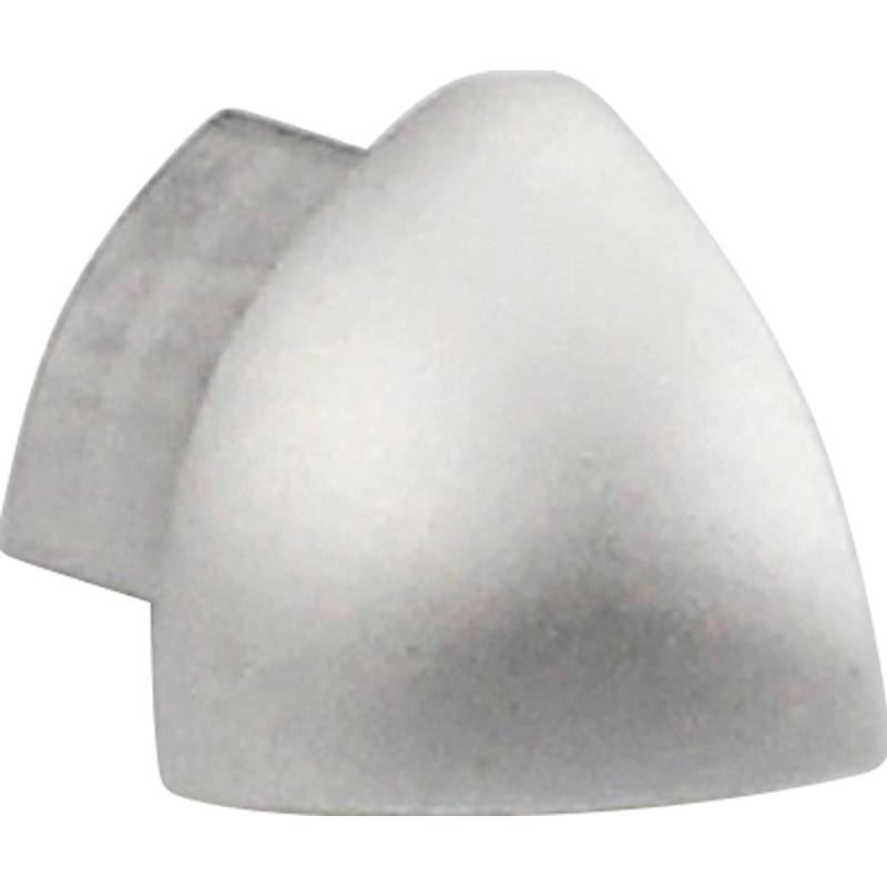 Ecke Viertelkreis-Abschlussprofil Alu eloxiert Silber matt 10 mm (2 Stk.) von Arcansas