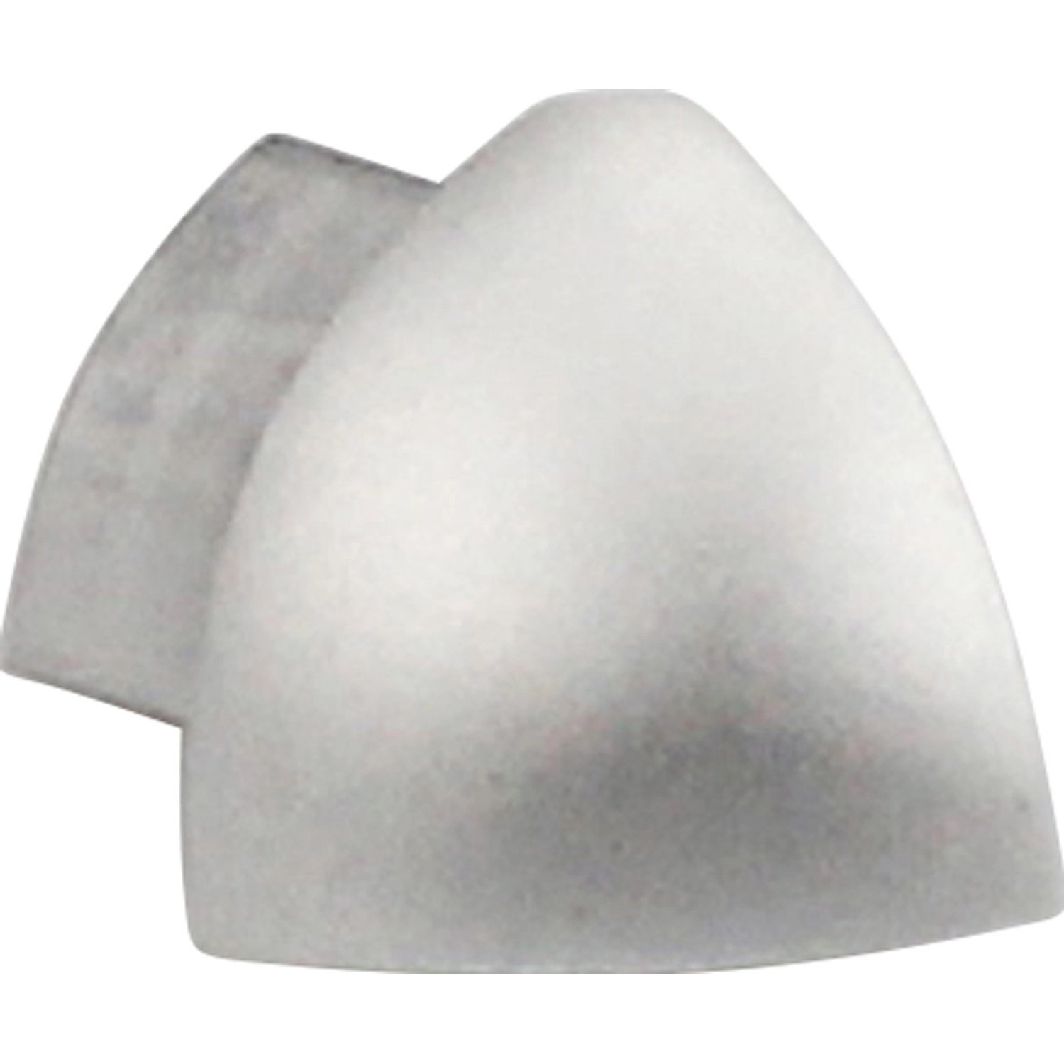 Ecke Viertelkreis-Abschlussprofil Alu eloxiert Silber matt 8 mm (2 Stk.) von Arcansas