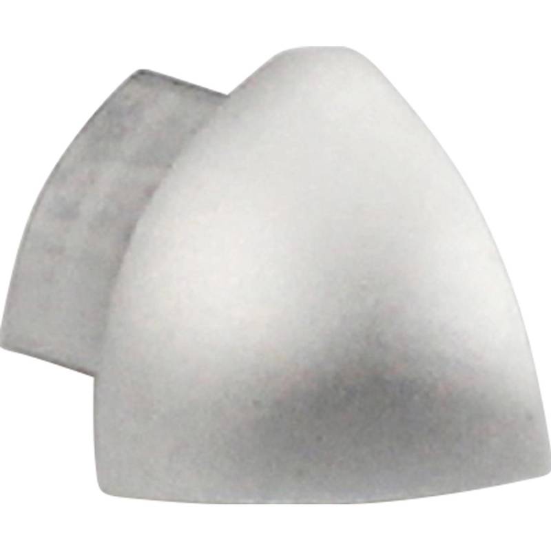 Ecke Viertelkreis-Abschlussprofil Alu eloxiert Silber matt 8 mm (2 Stk.) von Arcansas