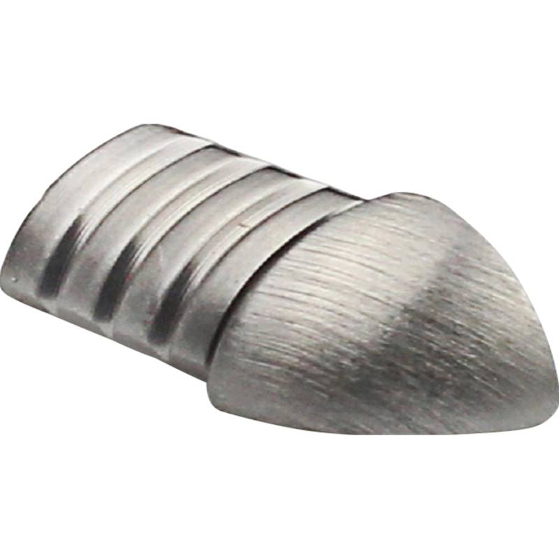 Ecke Viertelkreis-Abschlussprofil Edelstahl gebürstet 8 mm (2 Stk.) von Arcansas