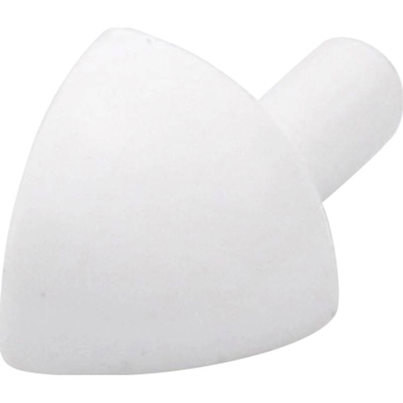 Ecke Viertelkreis-Abschlussprofil PVC glänzend Weiß 10 mm (4 Stk.) von Arcansas